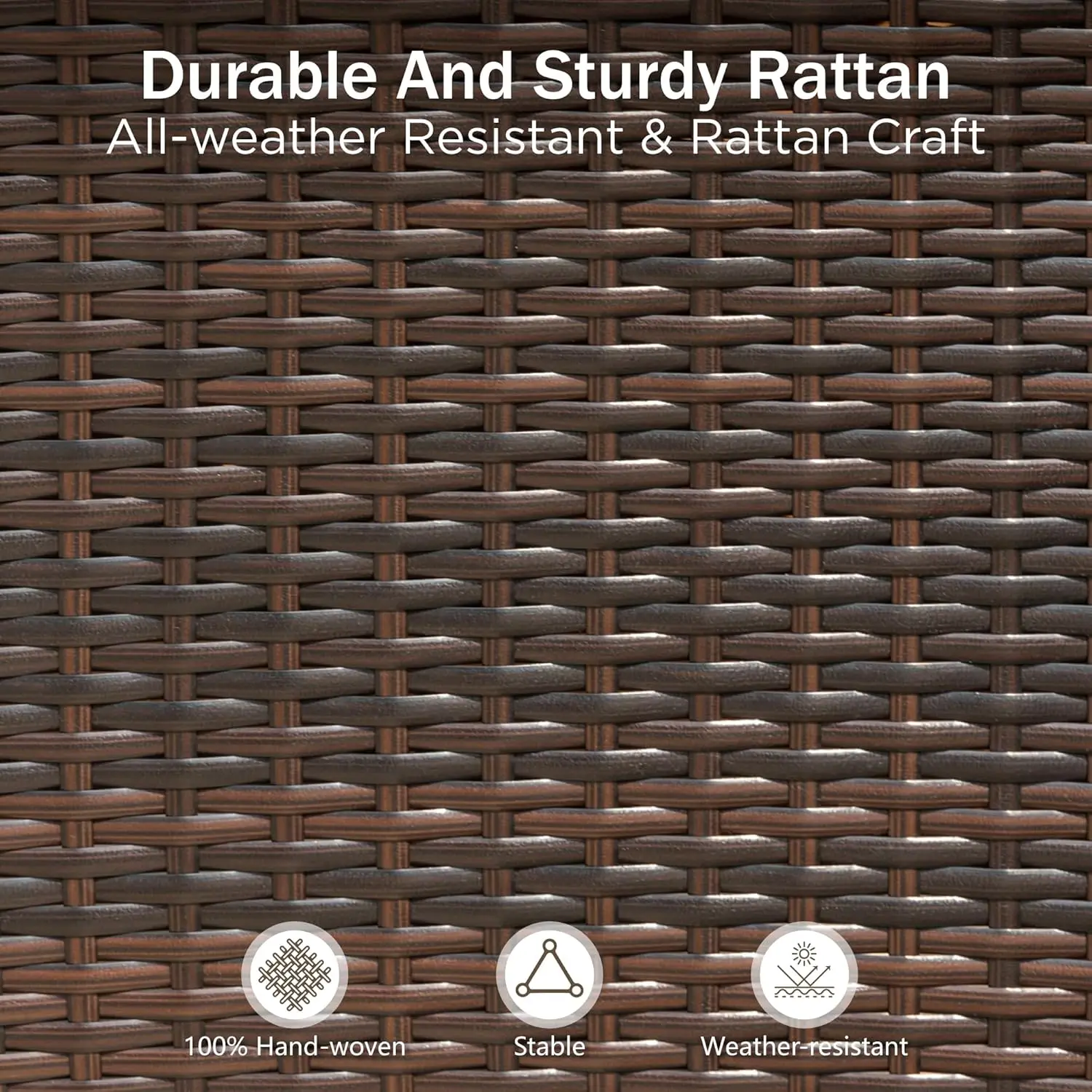 4 قطع من كراسي الروطان الخارجية، كراسي طعام حديثة من الخيزران من البولي إيثيلين مع وسائد قابلة للإزالة للسطح والساحة والشرفة
