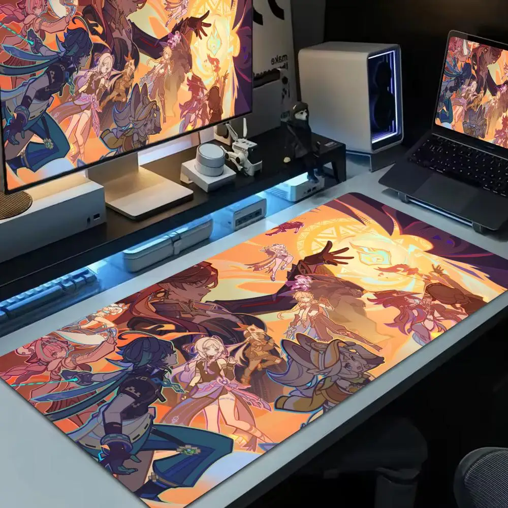 

Genshin Impact Varesa Mouse Pad Large Computer Mouse Pad Office XXL Pc Gamer Non-slip Deskmat Mousepad Keyboard Rubber Game Rug