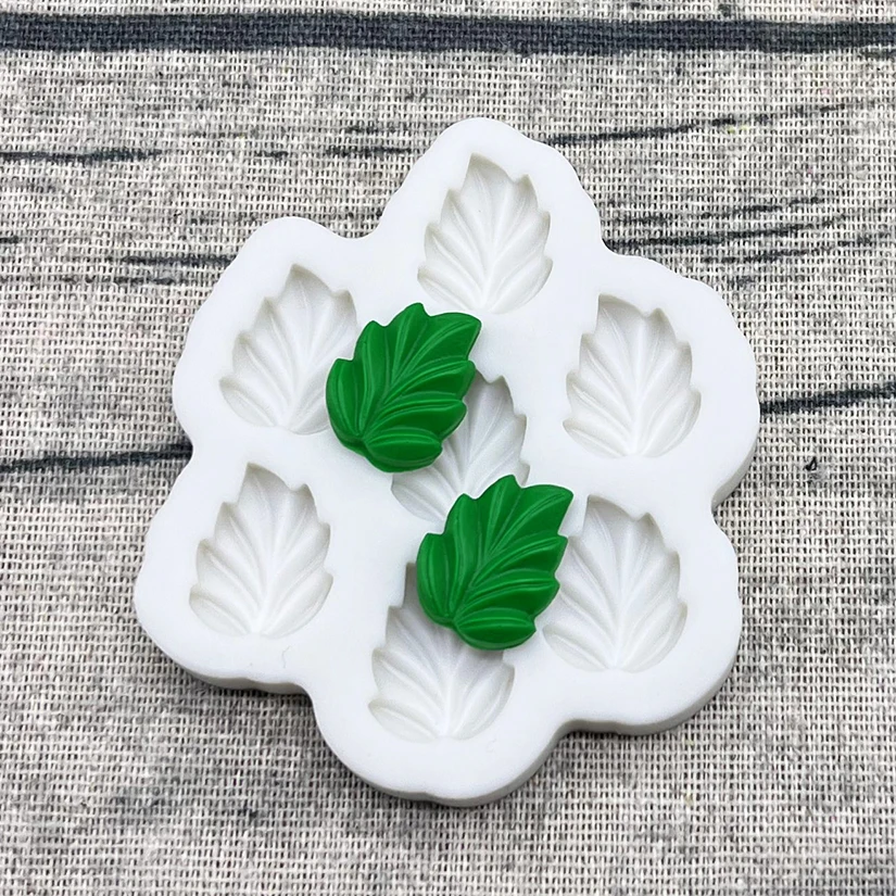 Ginkgo Palm Monstera Deliciosa Ahornblatt Silikon Sugarcraft Form Harz Werkzeuge Cupcake Backform Fondant Kuchen Dekorieren Werkzeuge – Detail 8