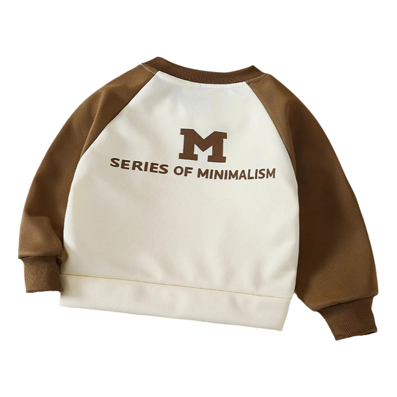 سويت شيرت رياضي أنيق قابل للتنفس للأطفال الأولاد بأكمام طويلة راجلان، بلوفر علوي لقضاء العطلات والسفر، ملابس يومية غير رسمية