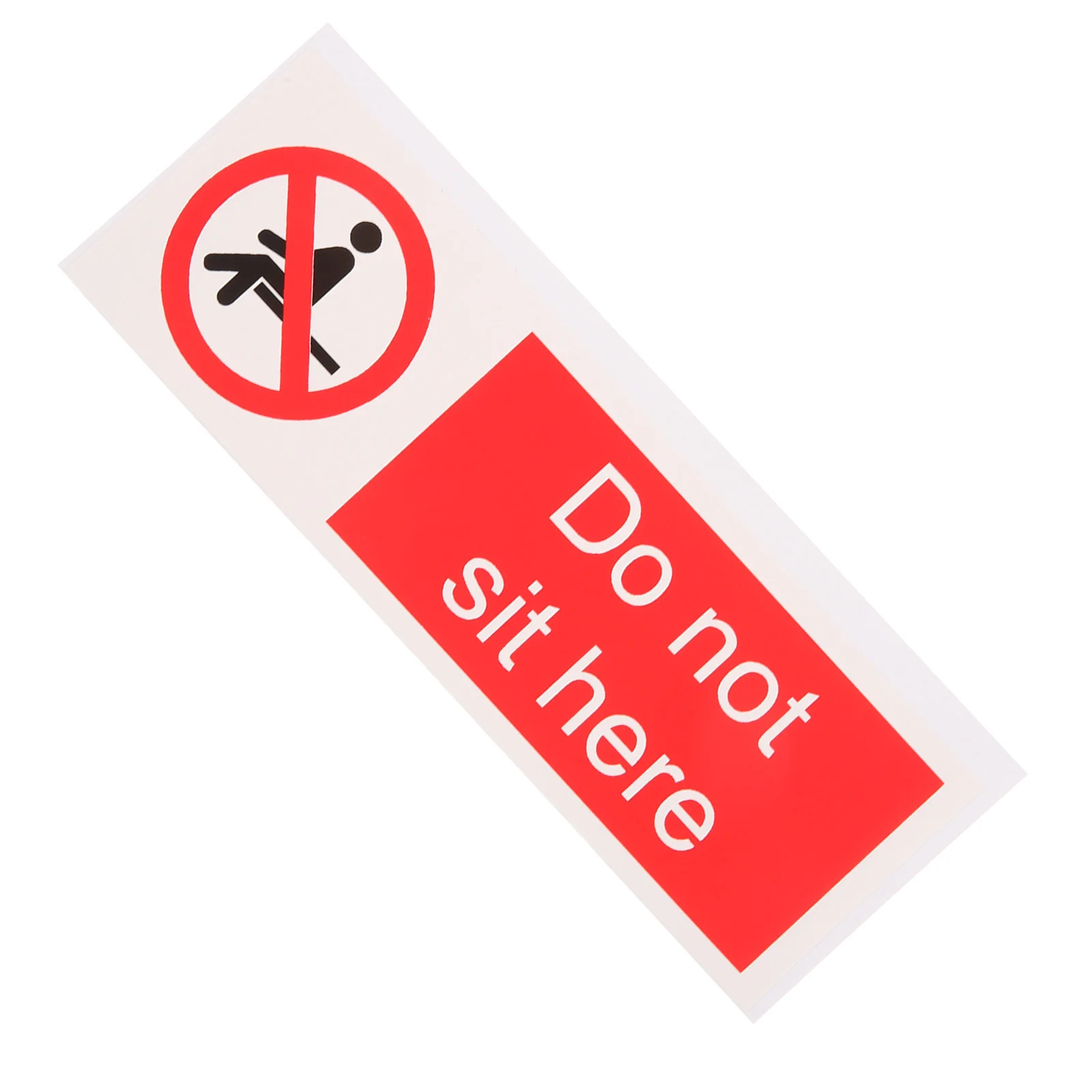 Sticker Applique Safety Warning Stickers Office Label Signs Pvc Self-adhesive Caution Do Not Sit Here Decal