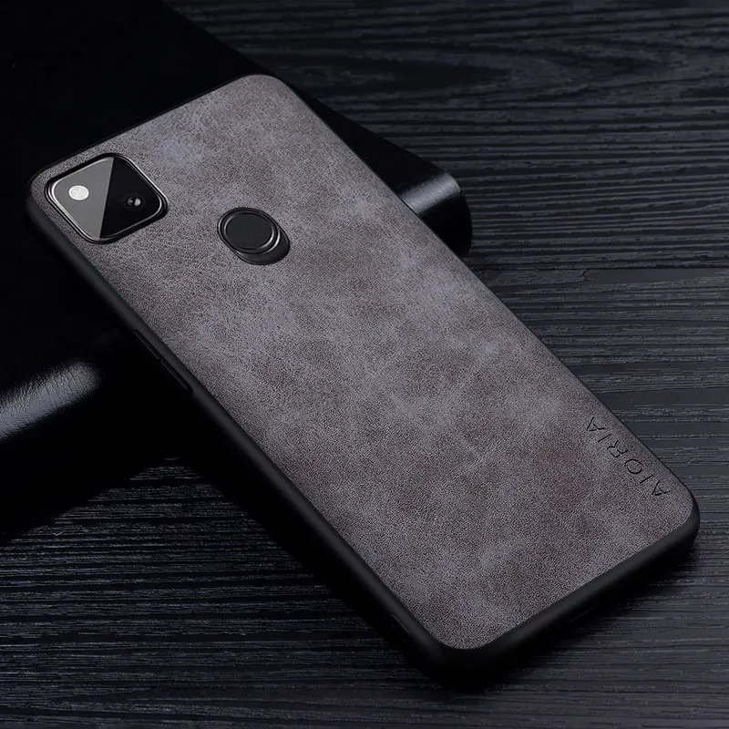 Premium PU Leathe Phone Case for Google 5A 5 4A 4 XL 5G Scratch-Resistant Solid Color Cover for Pixel 4A 5G Funda