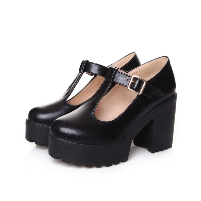 Women Mary Jane Shoes Vintage Girls Platform Pumps High Heels Platform Lolita Shoes Japanese Style College Sweet Student Shoes view 5