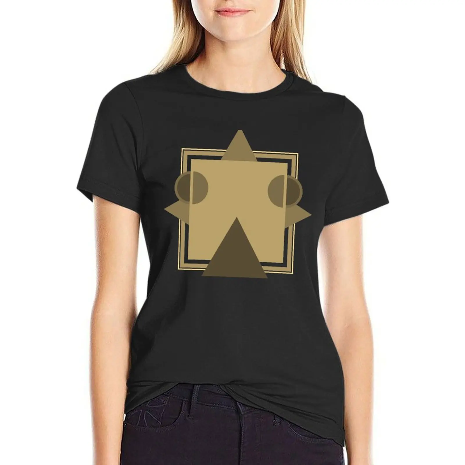 Caravan Palace - Robot Face / |°_°| - Album Art Re-Imagined T-Shirt shirts graphic tees Short sleeve tee tops Women