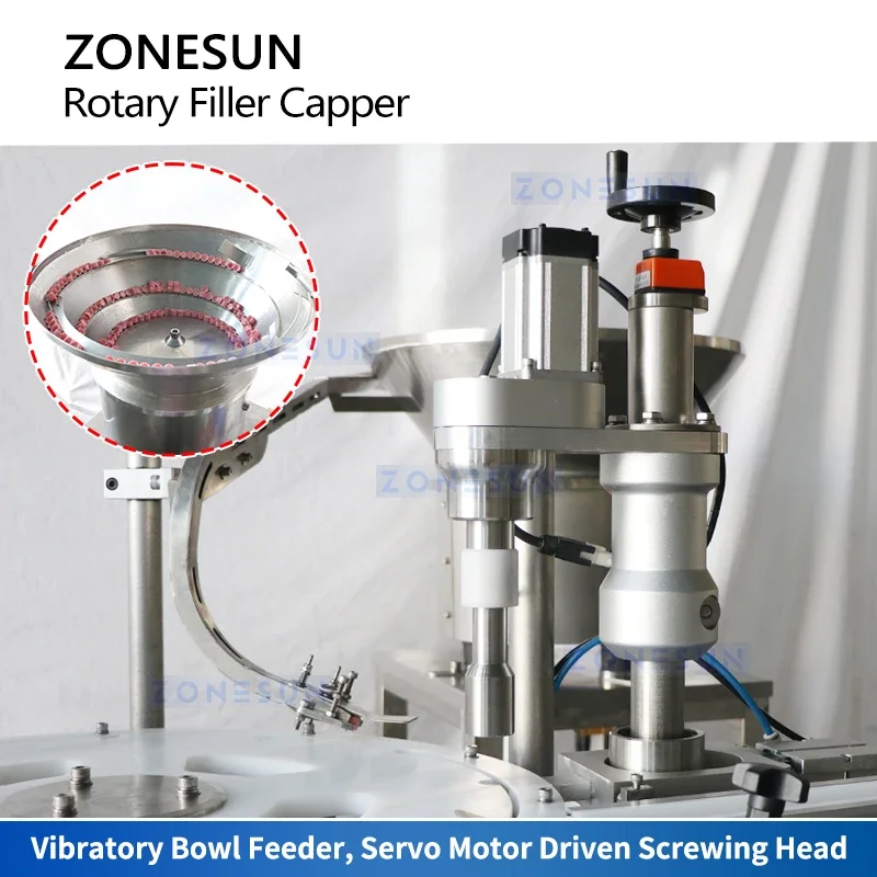 ZONESUN Paste and Liquid Filling and Capping Machine Monoblock for Dual-phase Cosmetics Products ZS-AFC30