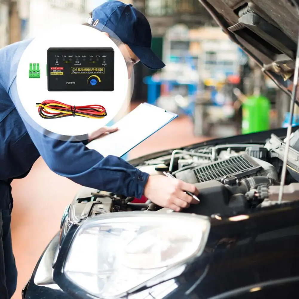 S03 Oxygen Sensor Signal Simulator Simulates Four Wire Oxygen Sensor Signal Adjustable Voltage Automotive