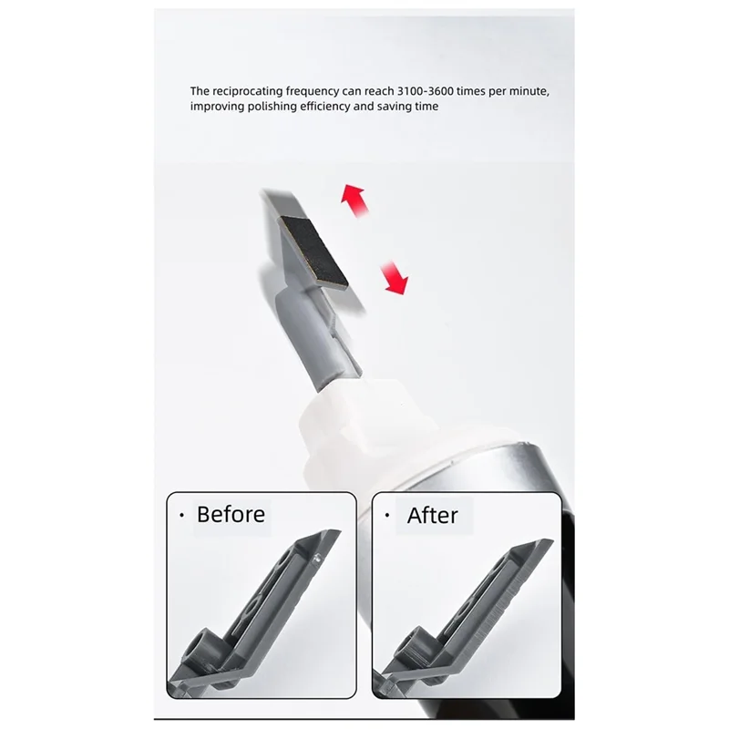 ¡Promoción! Lijadora eléctrica alternativa, con cabezal de lijado de 8 Uds para pasatiempos, arte, miniatura, pulido de figuras, lijado