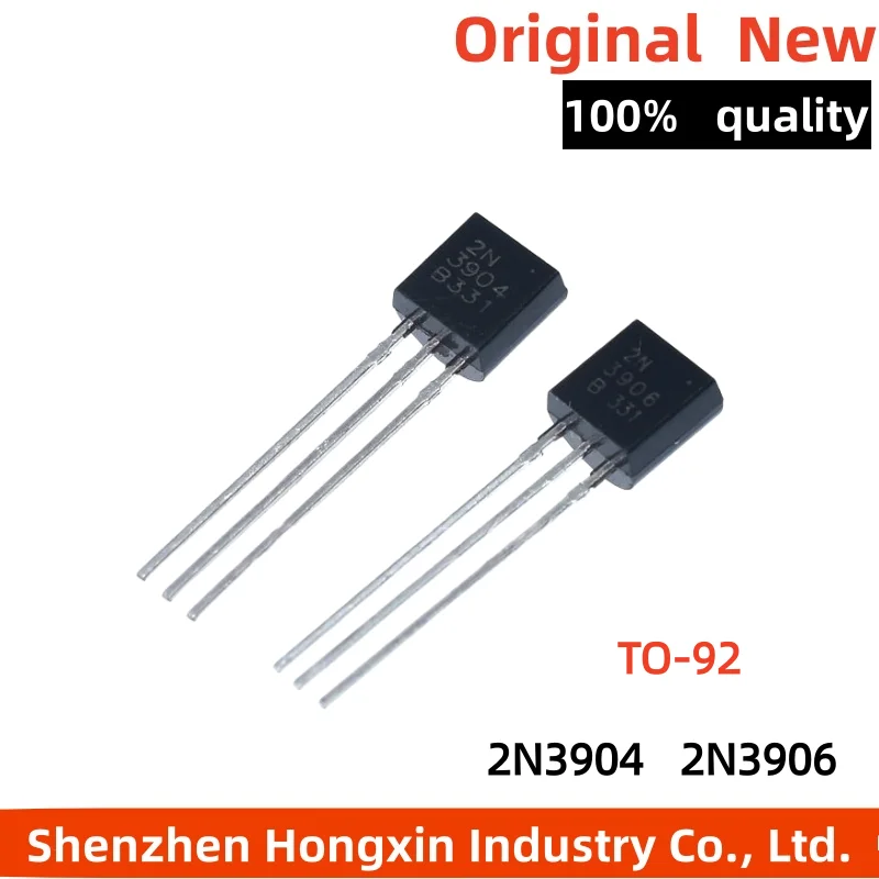 

2N3904/2N3906 TO-92 low-power transistor, domestic NPN/3904 PNP/3906
