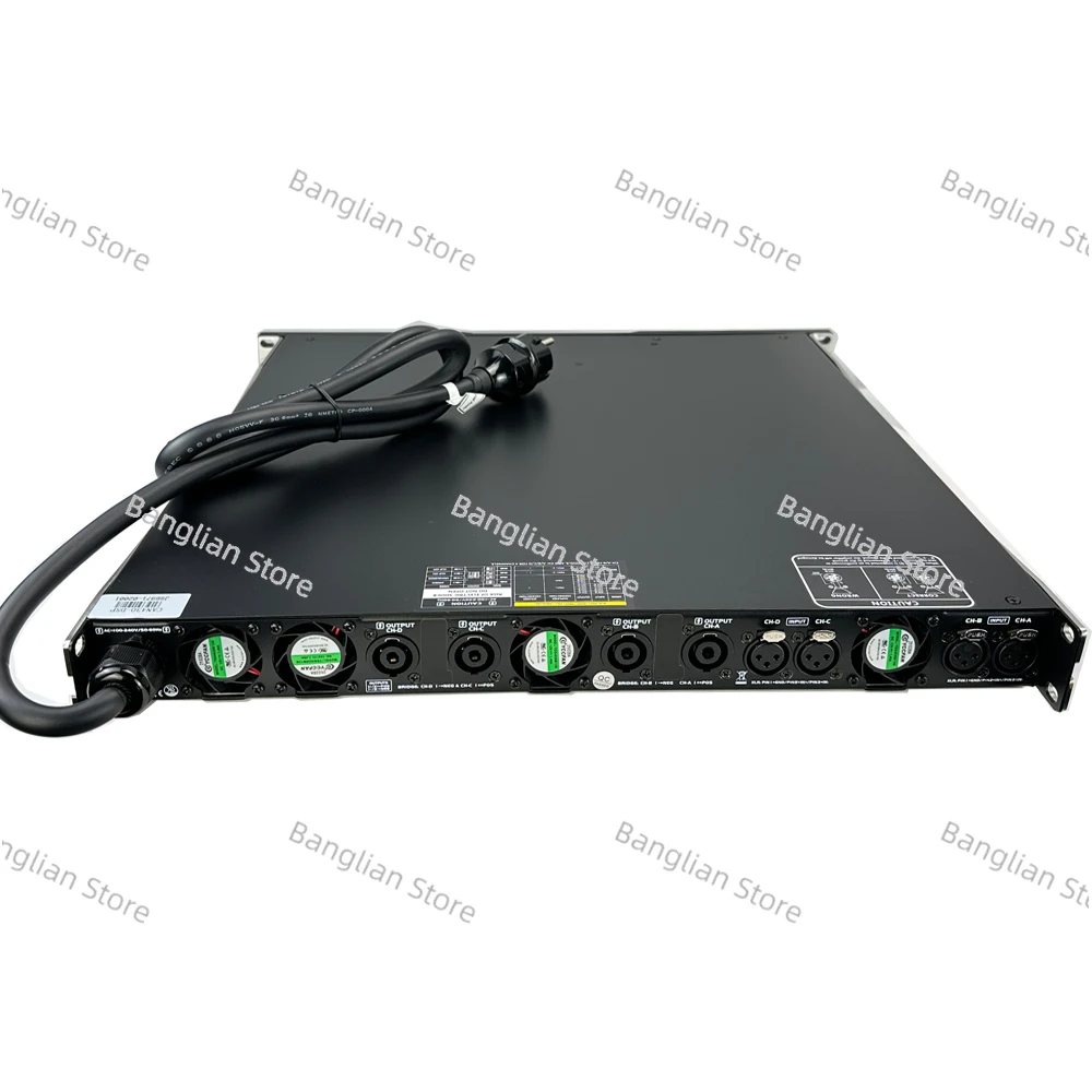 

Professional Audio 4 Channels Digital Power Amplifier, 10000Watts, 1U Class-D Workable at 2ohms with PFC Working from 90V-270V