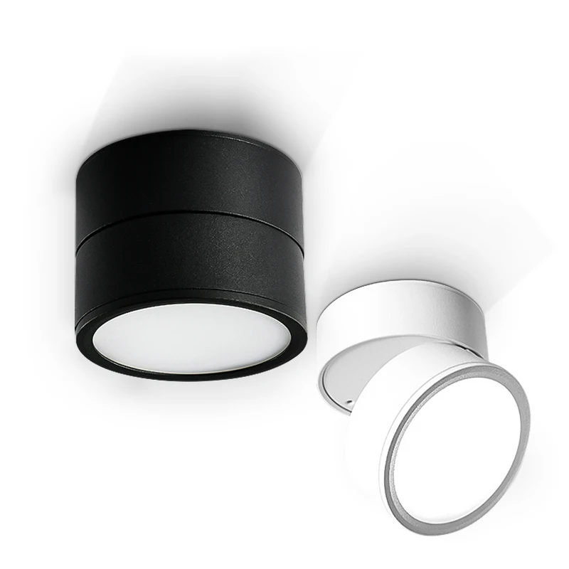 

Foldable Led Downlight Surface Mount Ceiling Spot Light Rotatable Adjustment for Indoor Living Room Hallway Bedroom Lighting
