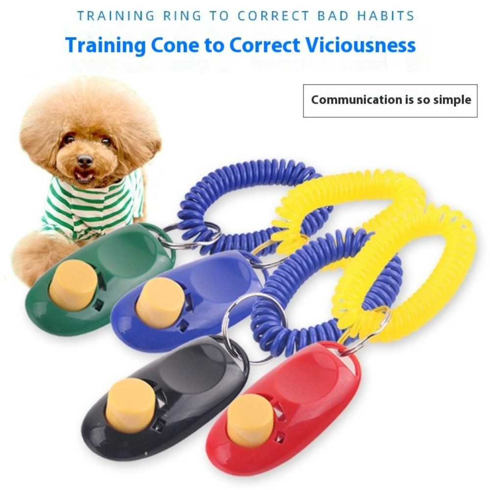 

2 Peças Dog Training Clicker - Professional Behavior Correction Tool with Instruction Guide for Effective Pet Training