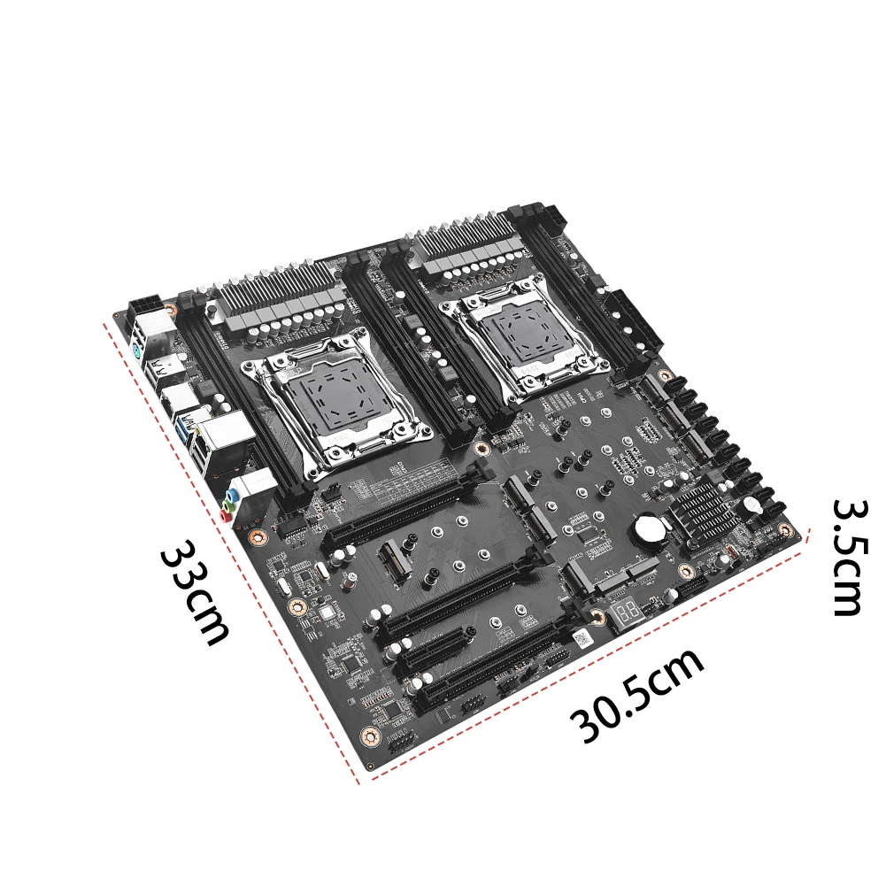 X99 D4 Dual Pro Motherboard 8 DDR4 Speichersteckplatz PC Mainboard 10 SATA 3.0 Schnittstelle Computer Hauptplatine