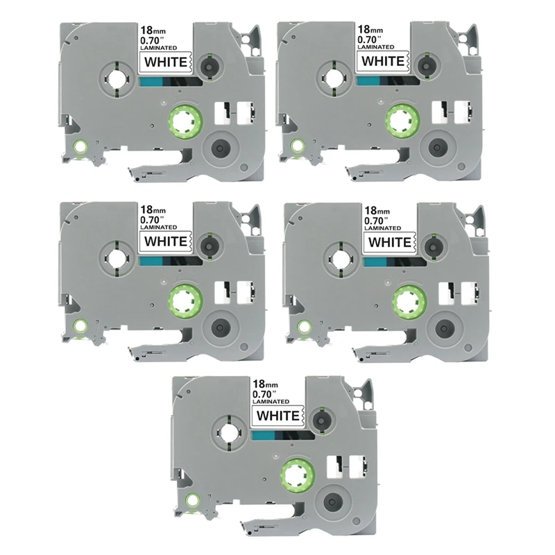 Carta da stampa per etichette a nastro per etichette TZC da 18Mm per nastro per etichette adesive per etichette per stampanti Brother