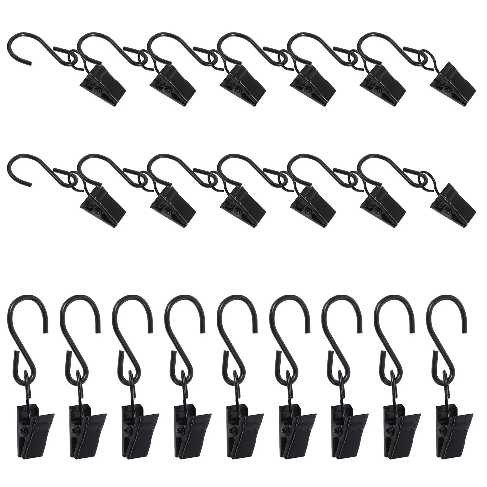 

30pcs Party Light Hangers Metal Clips Outdoor Wedding Birthday Decor Hooks Shower Curtain Track String