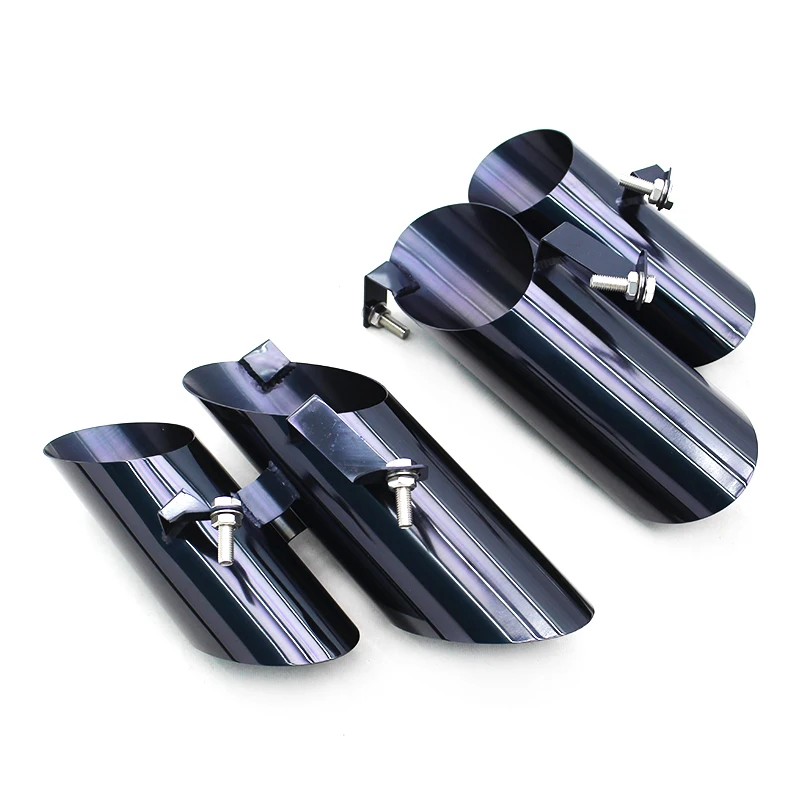 

OEM Exhaust Tips Electroplated Black for Lamborghini Huracan LP580 2014-2019 Racing Stainless Steel Exhaust Pipe Tail Throat