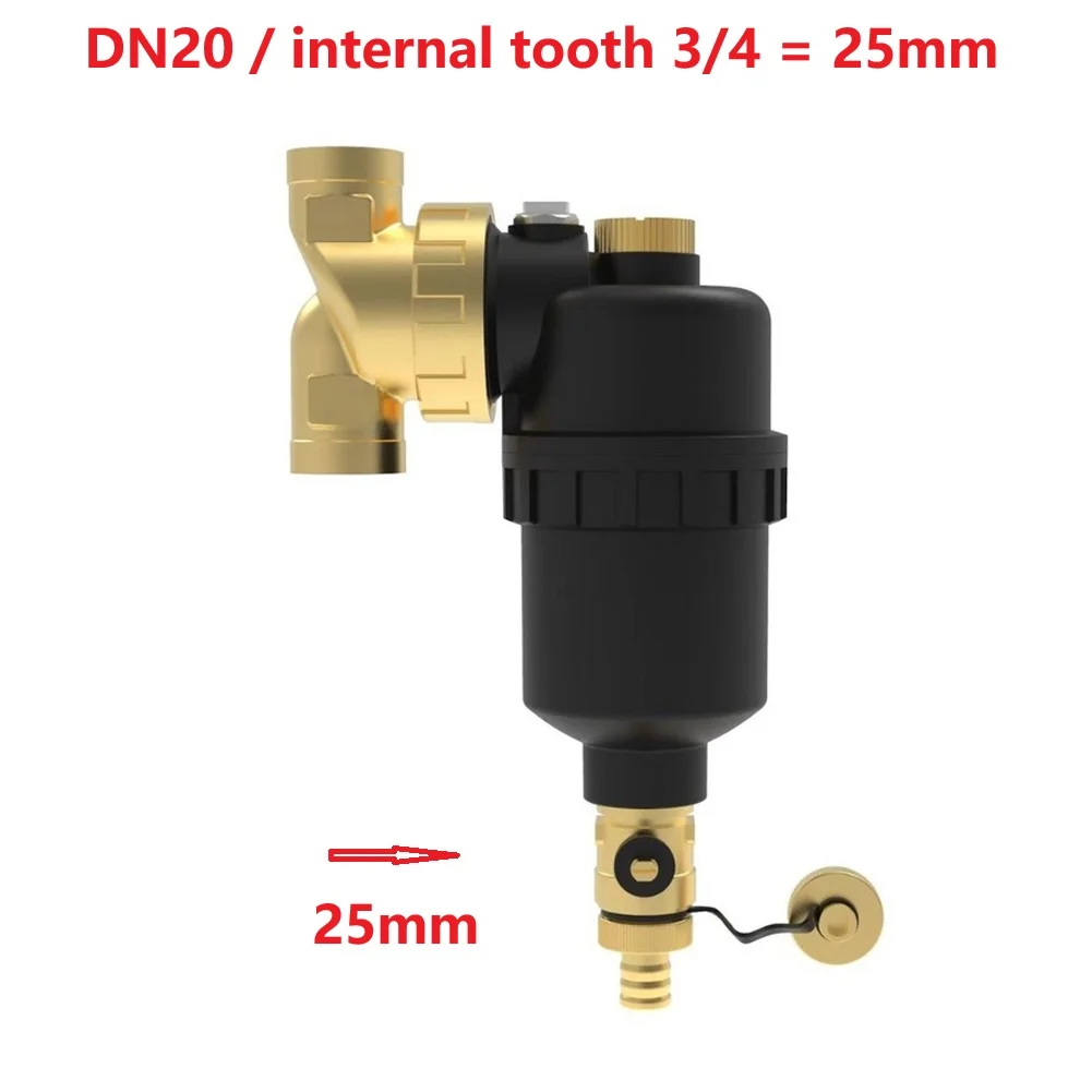 Magnetic Boiler Filter DN20 DN25 DN32 For HVAC Systems Sludge Rust And Scale Removal Underfloor Heating