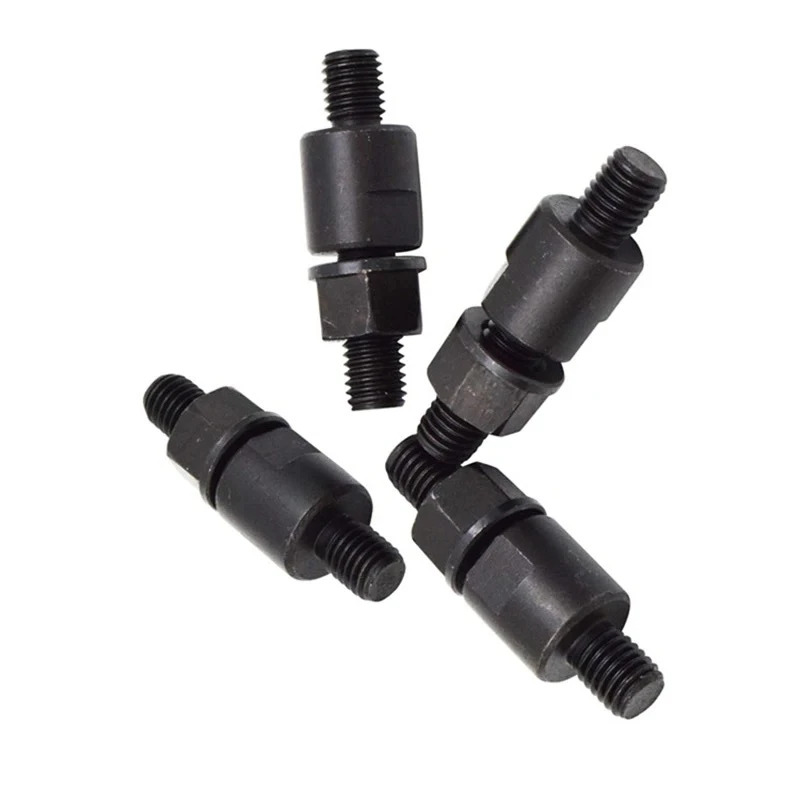4 PCS  C-Type Flange Screw Three-Jaw Chuck Screw C6 Lathe Double-Head Screw Nut Connection Over Plate Screw M12 New