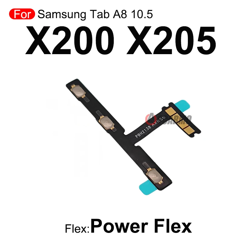 For Samsung Galaxy Tab A8 10.5 X200 SM-X205 LCD Display Connect Main Motherboard Power Volume Buttons Flex Cable Repair Part