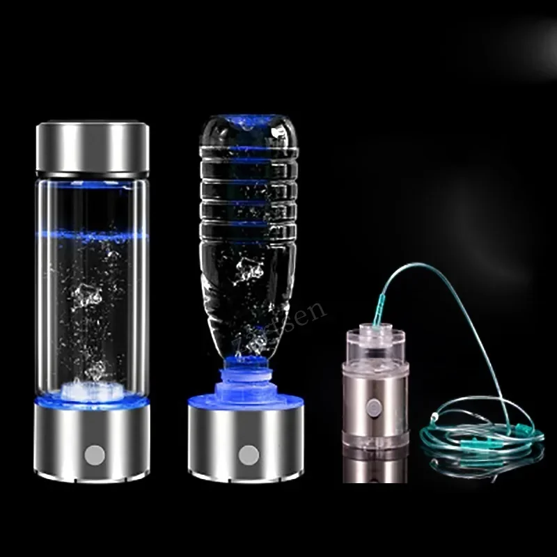 Waterstof Water Generator Alkaline Maker Usb Oplaadbare Water Ionisator Fles Super Antioxidant Orp Waterstof-Rijke Water Cup