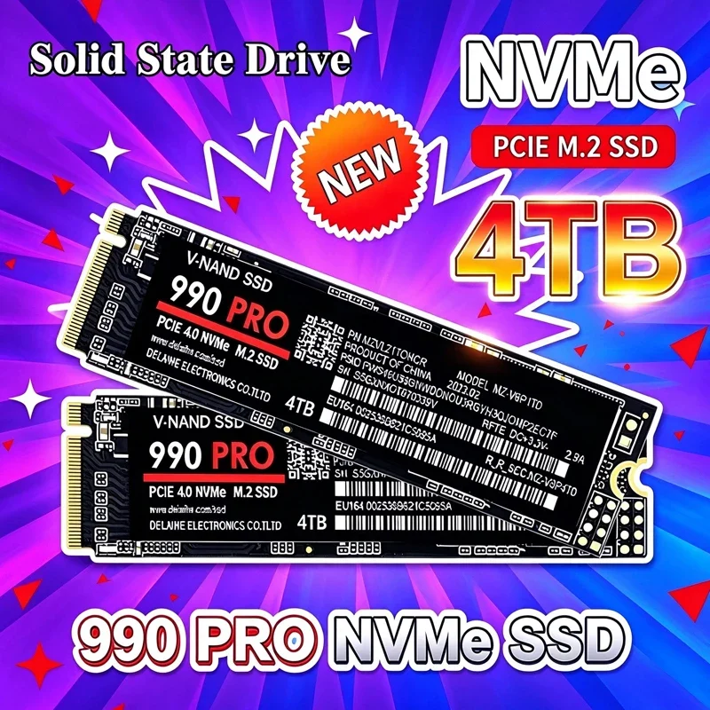 M.2 NVMe 990PRO Original SSD 1TB2TB Internal Solid State Hard Drive High Speed Internal Hard Disk for Laptop Desktop Notebook PC