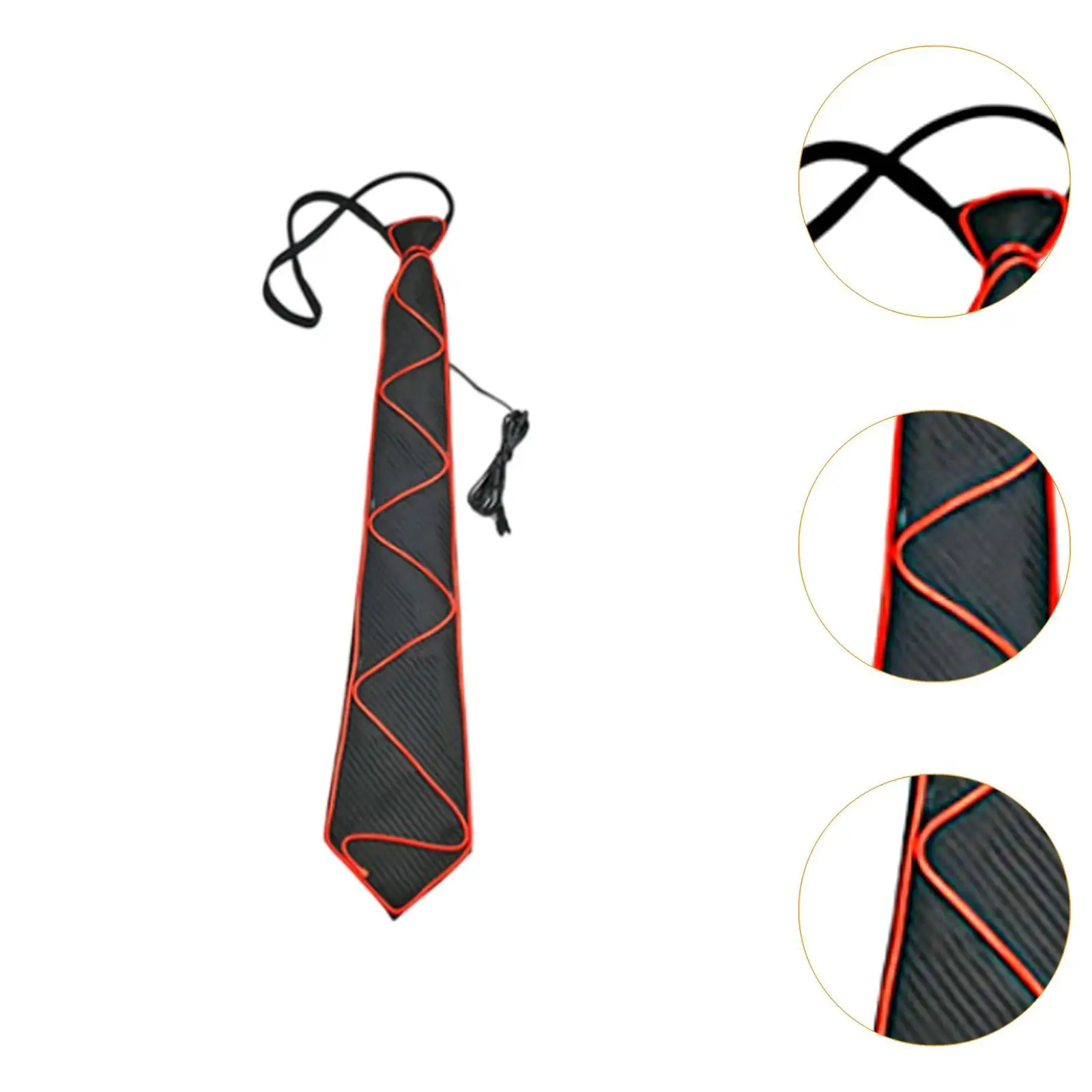 Leuchtende Krawatten, Kostümzubehör, leuchtet im Dunkeln, für Show Cosplay Rave