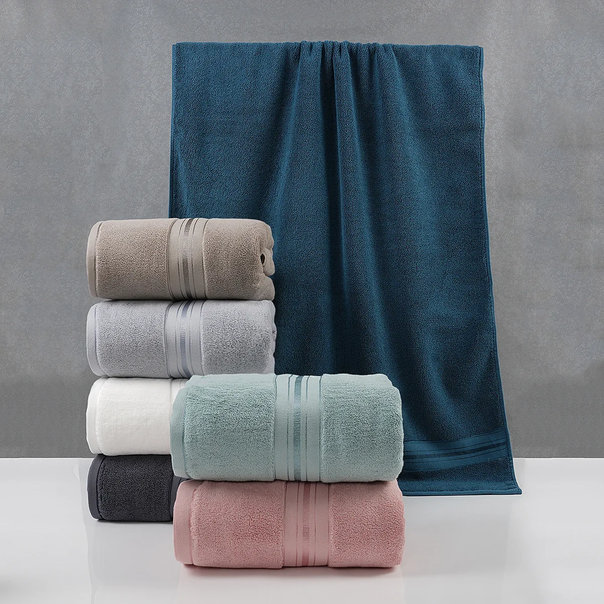 

Cotton Bath Towel Adult Soft Absorbent Towels Bathroom Sets Large Beach Towel Hotel Spa Towels For Home