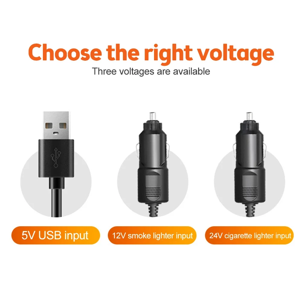 Auto Ventilator 360 ° Verstelbare 3 Hoofd Lucht Ventilator Auto Elektrische Ventilator Usb/12V/24V Ventilator 2 Snelheden Auto Stille Ventilator