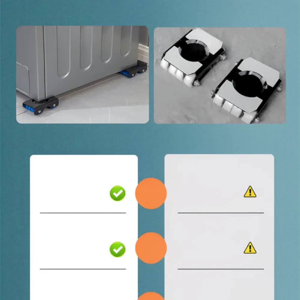 High Efficiency Furniture Mover Tool Set Appliance Roller Slider Base For Heavy Sofa Fridge Washing Machine Transport