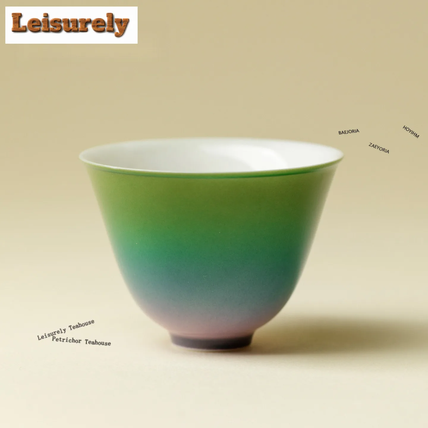 

30ml Dream Green Shadow Teacup Luxury Tea Bowl Water Jug Tea-tasting Fragrance Cup Jianzhan Master Cups Tableware Decoration