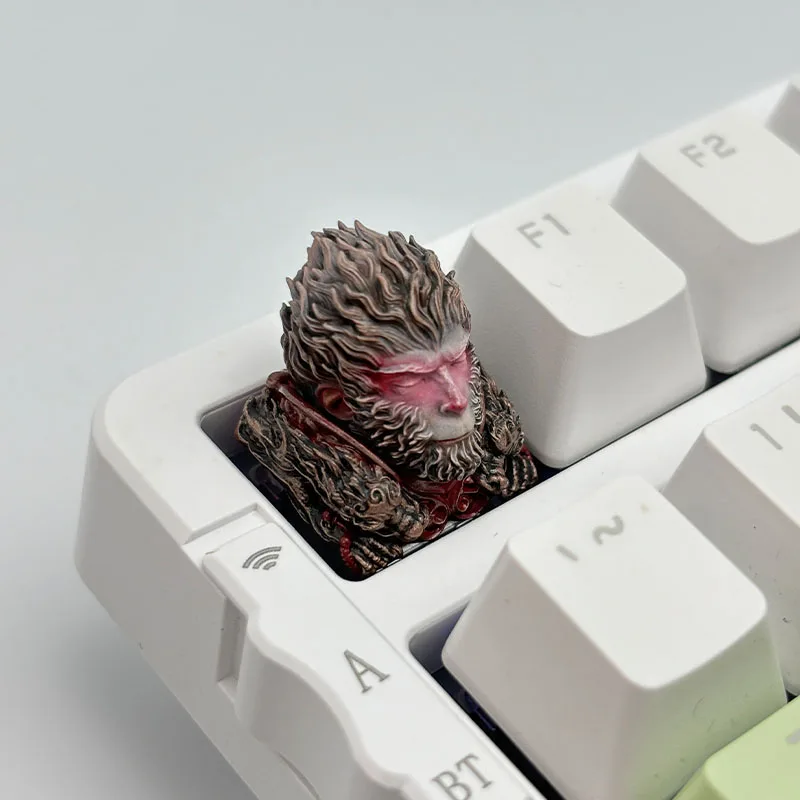 Imagem -01 - Personalizado Preto Mito Wukong Key Caps pc Personalizado Keycaps Translúcidos para Teclados Mecânicos Resina Gaming Periféricos personalizado preto mito wukong key caps pc personalizado keycaps translucidos para teclados mecanicos resina gaming perifericos 01