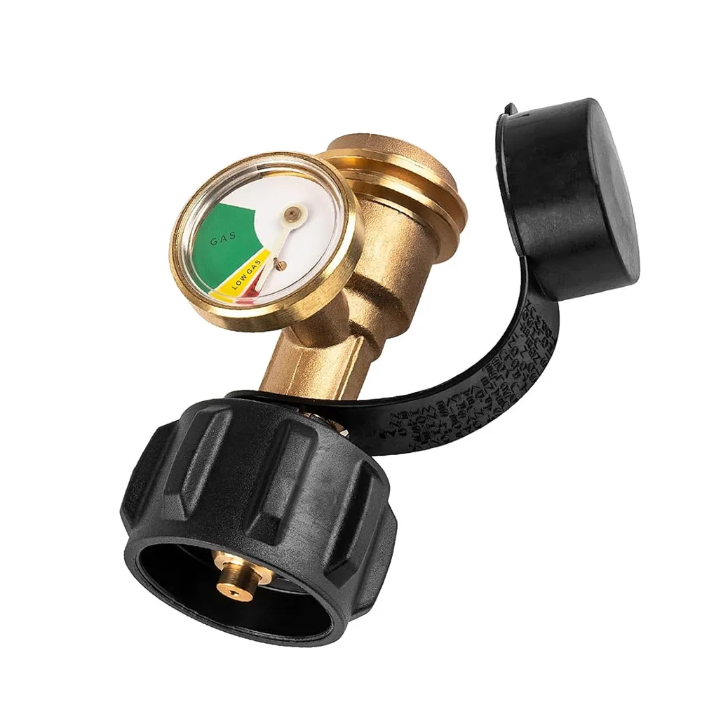 

Универсальный манометр для пропана с цветовой кодировкой, точный измеритель давления газа, латунный адаптер-манометр для пропана, для баллонов 5-40 фунтов