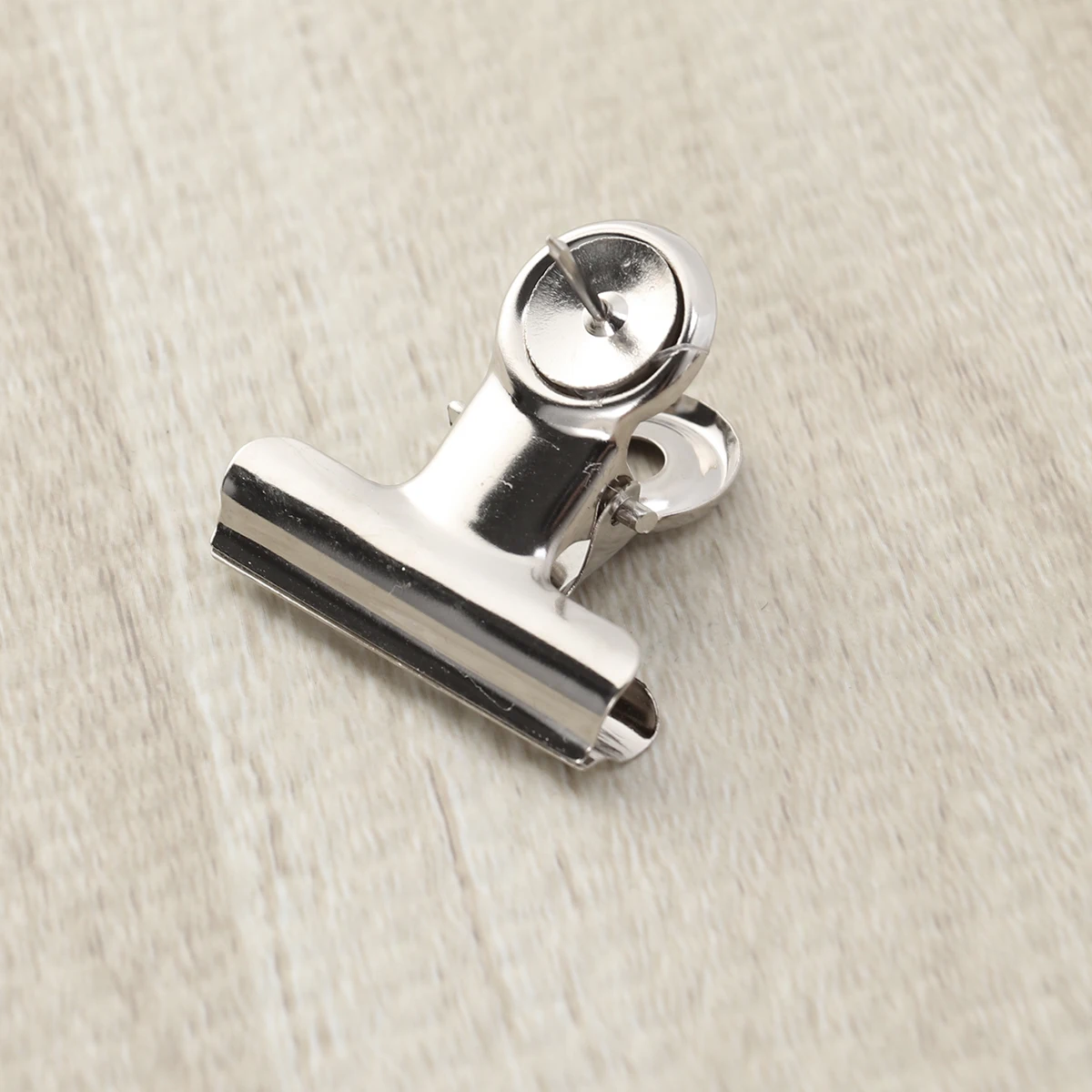 

30pcs 3.1Cm Round Head Binder Clips Metal Corrosion Resistant Strong Hold Office Stationery Supplies Document Organizer Black