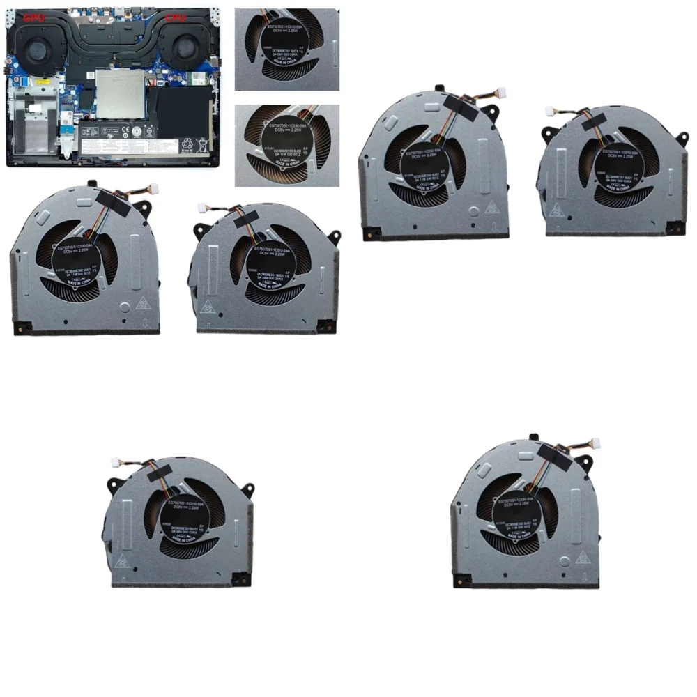 

Replacement Cooling Fan for Lenovo Y540-15IRH 81SX Y540-15IRH-PG0 81SY GTX 1050 GTX 1060 Laptop Cooling System High