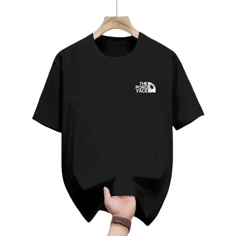

Loose Short-sleeved T-shirts, Summer Fashion Couple Casual Round-neck Printed Tops Suitable for Both Men and Women Cotton