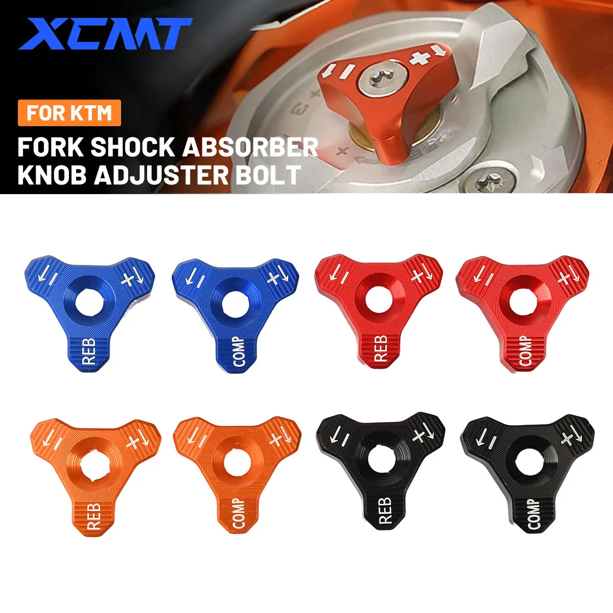 Motorcycle 48mm Front Shock Absorber Knob Adjuster Bolt For Husqvarna FC TC FE TE For KTM EXC EXCF XC XCF XCW SX SXF 1998-2019