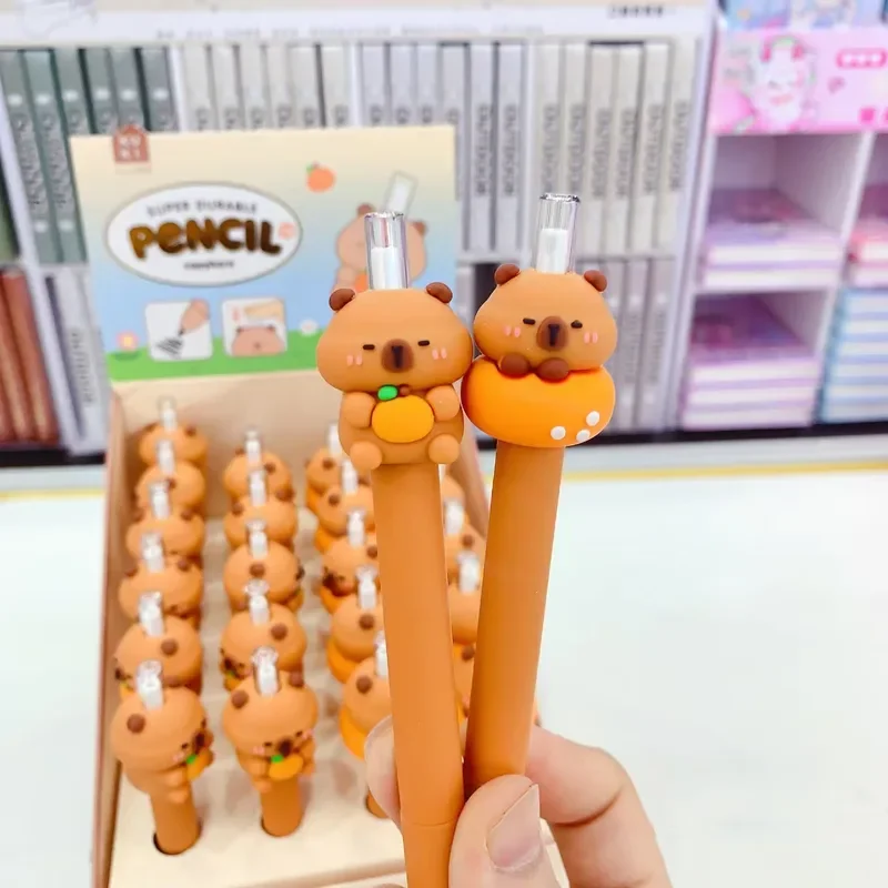 2Pcs/Lot Capybara pencil Cute Cartoon stationery strong durable writing smoothly Study supplies children's day gift