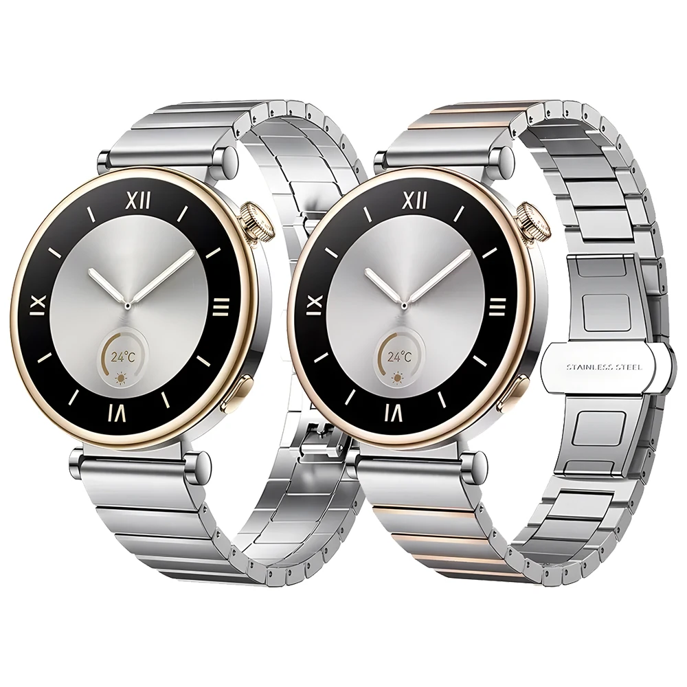 Luxury Stainless Steel Strap for HUAWEI WATCH GT4 41 Metal Wrist Straps Band Bracelet for GT3 42mm Woman Watchband