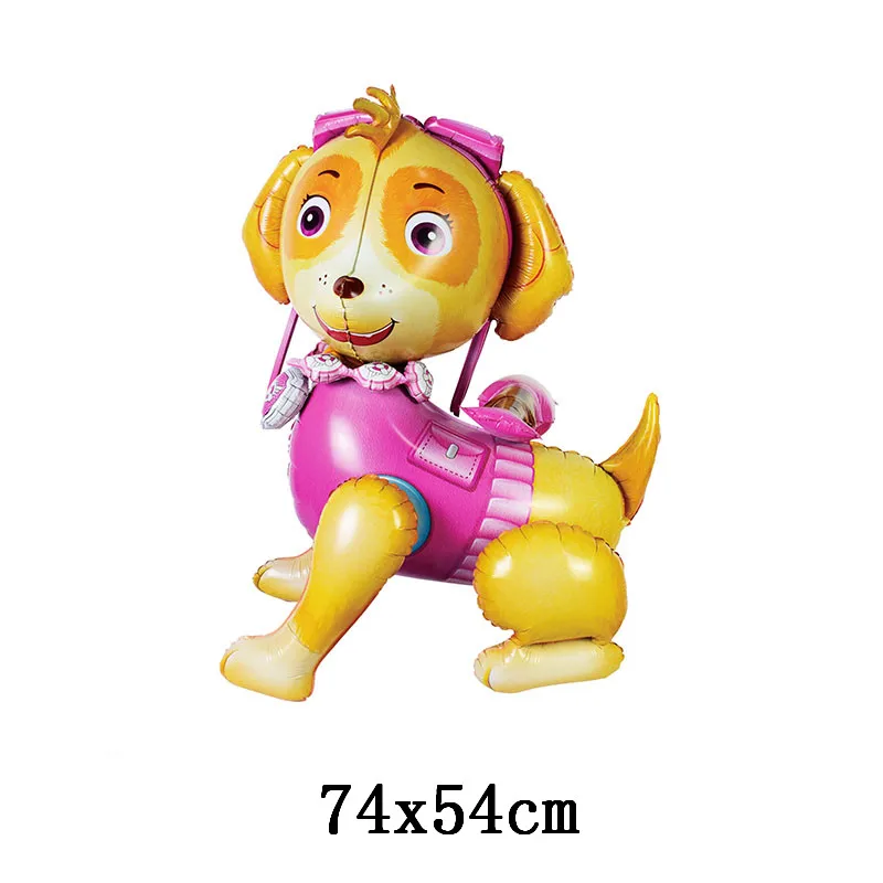 3D باو باترول تشيس الألومنيوم بالون الكرتون سكاي مارشال روبل روكي الأطفال حفلة عيد ميلاد عطلة الحدث بالون الديكور #2