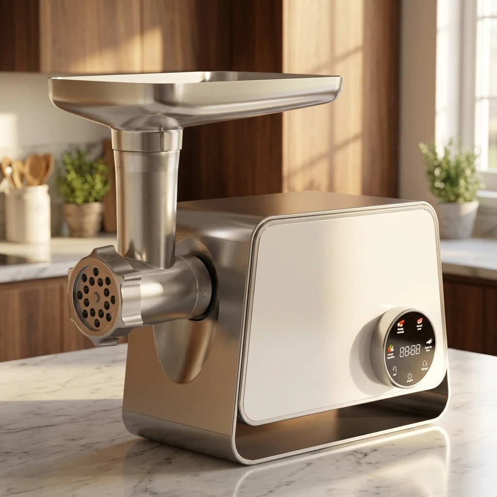 NEW Design 1500w Touch Control Stainless Steel Housing Low Noise Household Multifunctional Electric Meat Grinder Sausage Stuffer