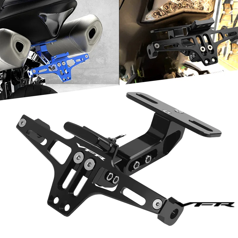

For HONDA VFR 800 1200x VFR750 VFR800X VFR800F Motorcycle Adjustable Rear Tail Tidy License Plate Holder Bracket LED Light