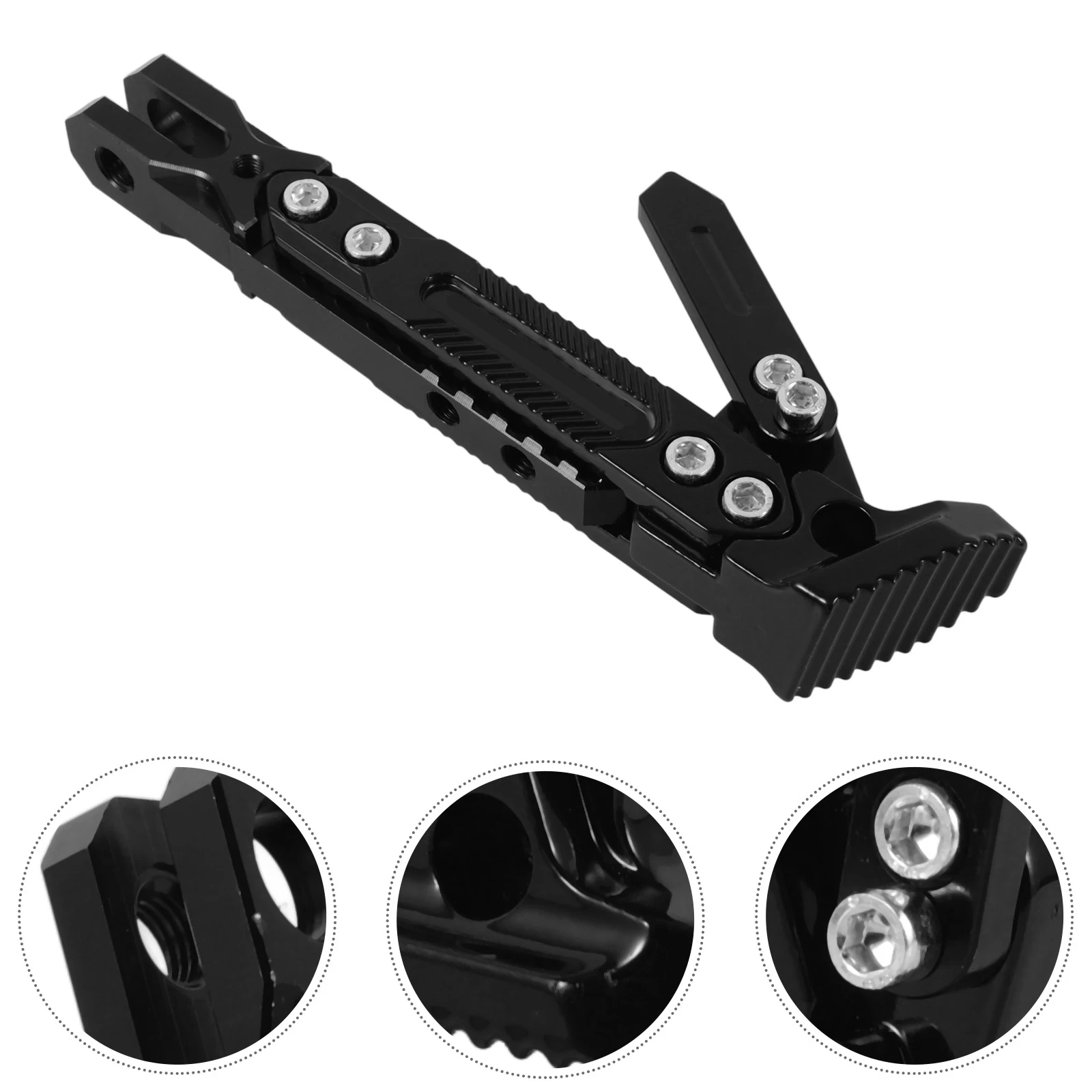 

Aluminum Alloy Motorcycle Side Stand Adjustable Kickstand Foot Support Universal Modified Parking Stand For Scooter Dirt Bike
