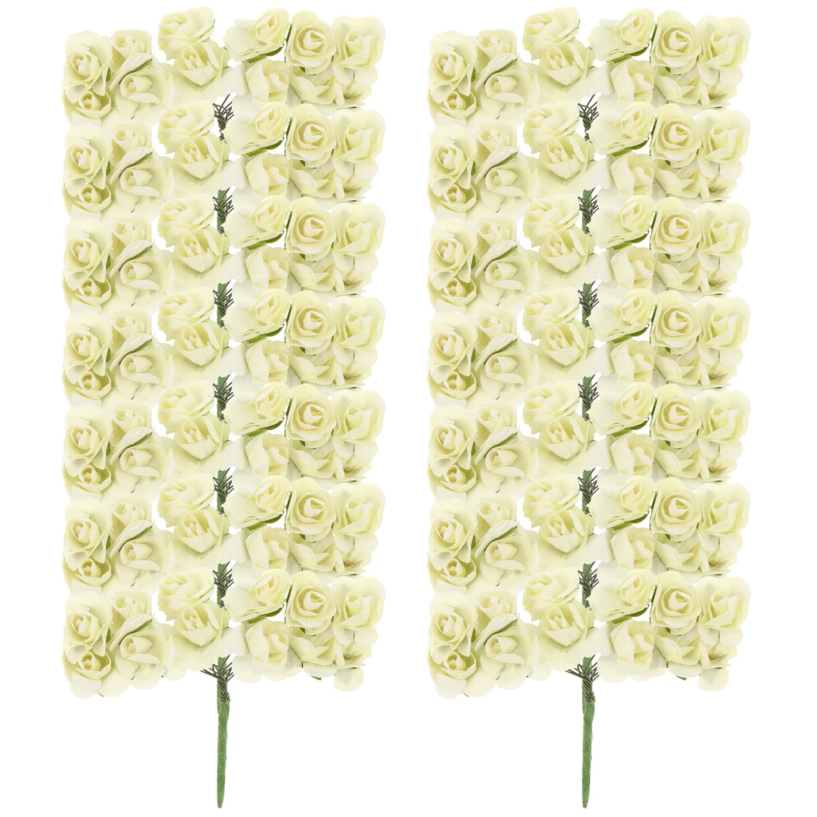 

144Pcs Wedding Paper Flowers Delicate Artificial Paper Roses Home Decoration Bouquet Adornments Bouquet Decoration