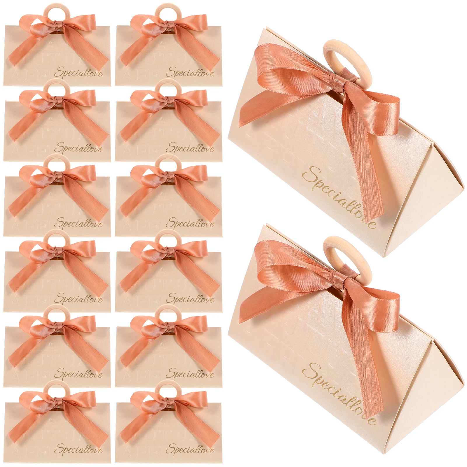 

20 Pcs Wedding Gift Box Bride Gifts Party Boxes Candy Favor Baby Shower Wooden Beads Decorations Birthday