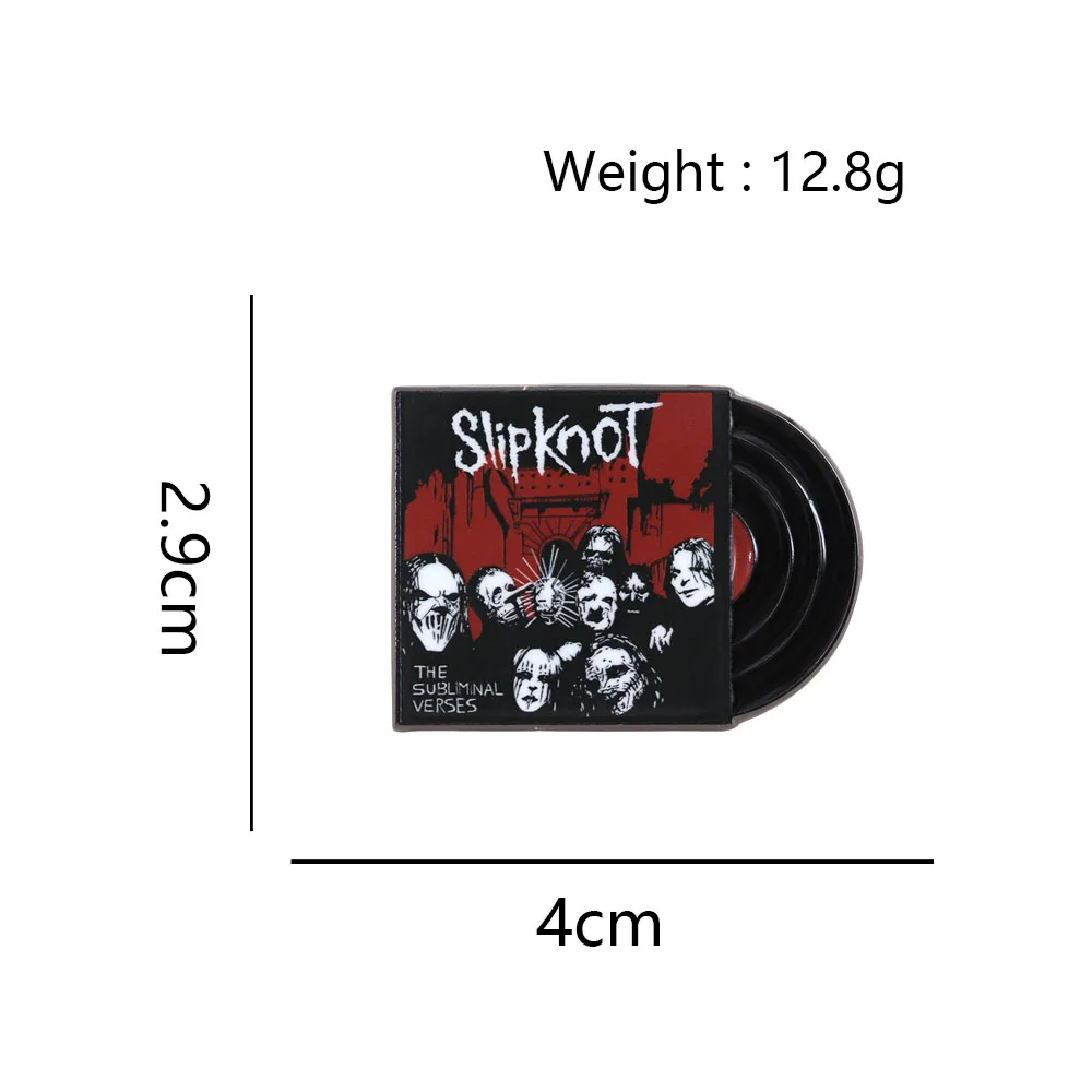Vinyl-Schallplatten-Emaille-Pins Musikalbum-Brosche Kollektion MF-DOOM Metall-Abzeichen Hip-Hop-Rock-Band Anstecknadel Fanschmuck Geschenk – Detail 15