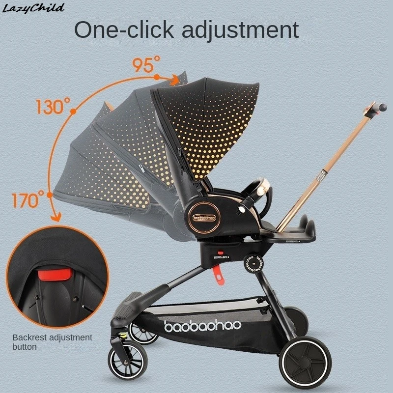 V9-C/V18PLUS Baby Walker Can Sit And Lie Bidirectional Implementation Of Foldable High Landscape Baby Walker Portable News