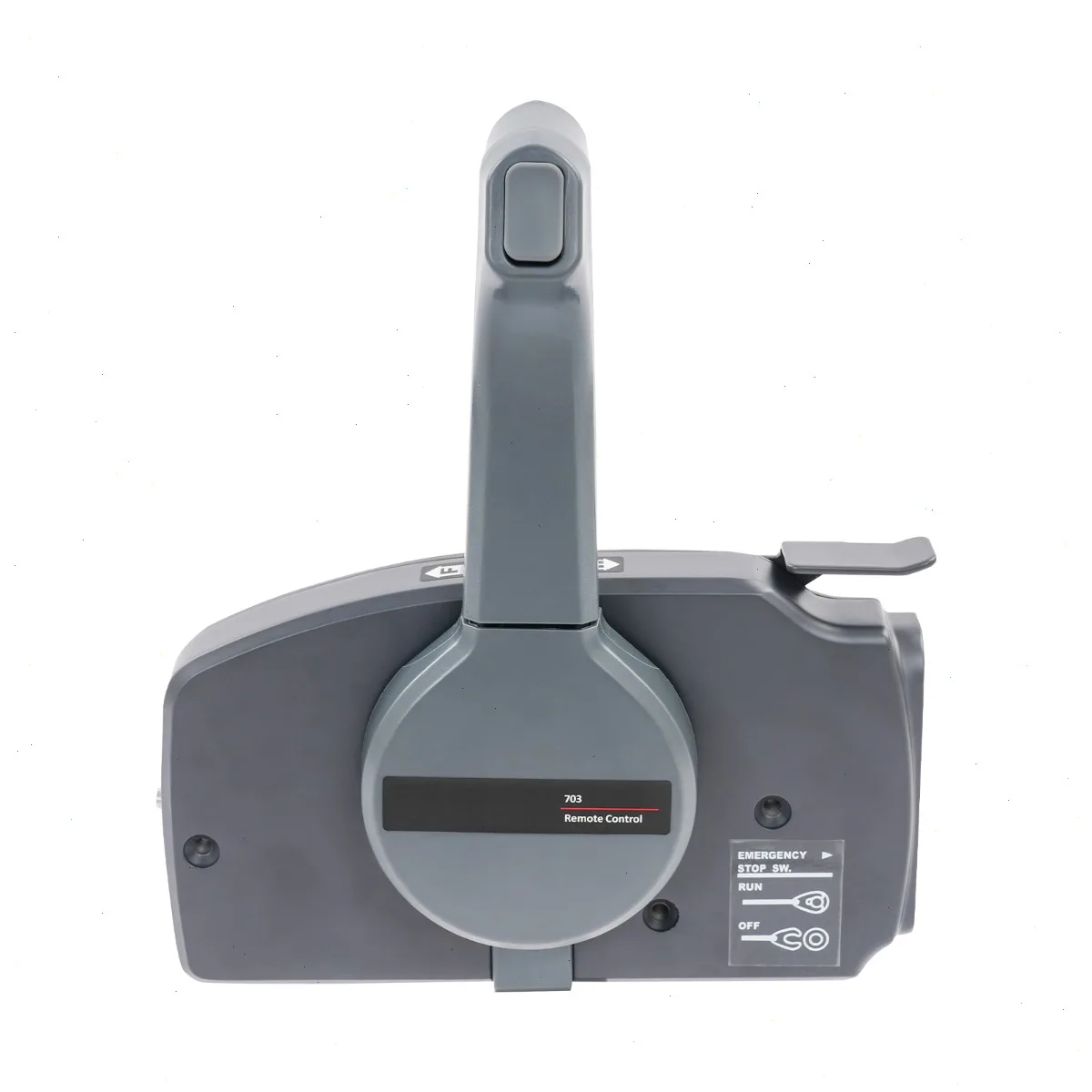 Outboard Remote Control, Marine Throttle Control Box with Safety Lanyard, Neutral Lock, Easy Install Front Mount, Compatible with Outboard Motor