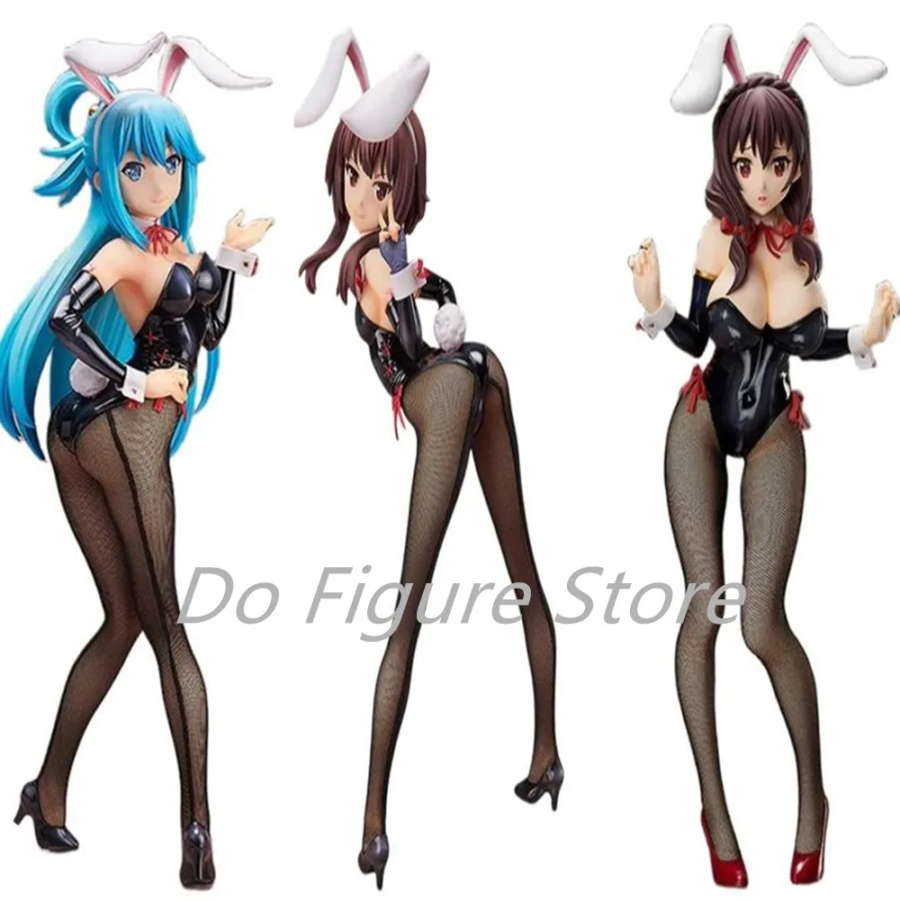 

Родной B-STYLE KonoSuba Megumin Aqua Yunyun Bunny Girl фигурка ПВХ экшн-статуя для взрослых Коллекционная аниме-модель куклы игрушки подарки