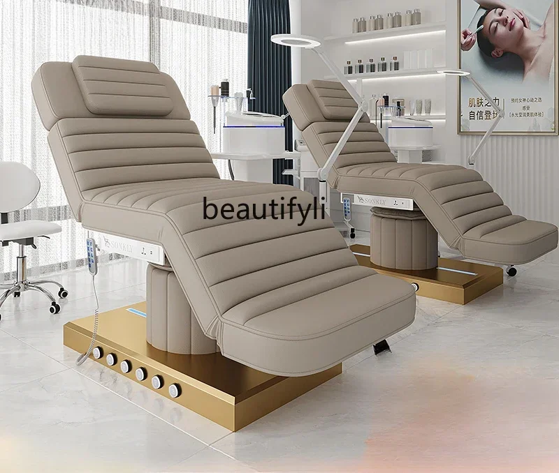 2003Electric Deluxe Beauty Bed Beauty Salon Massage Massage Massage Multifunctional Embroidery Bed Physiotherapy Bed