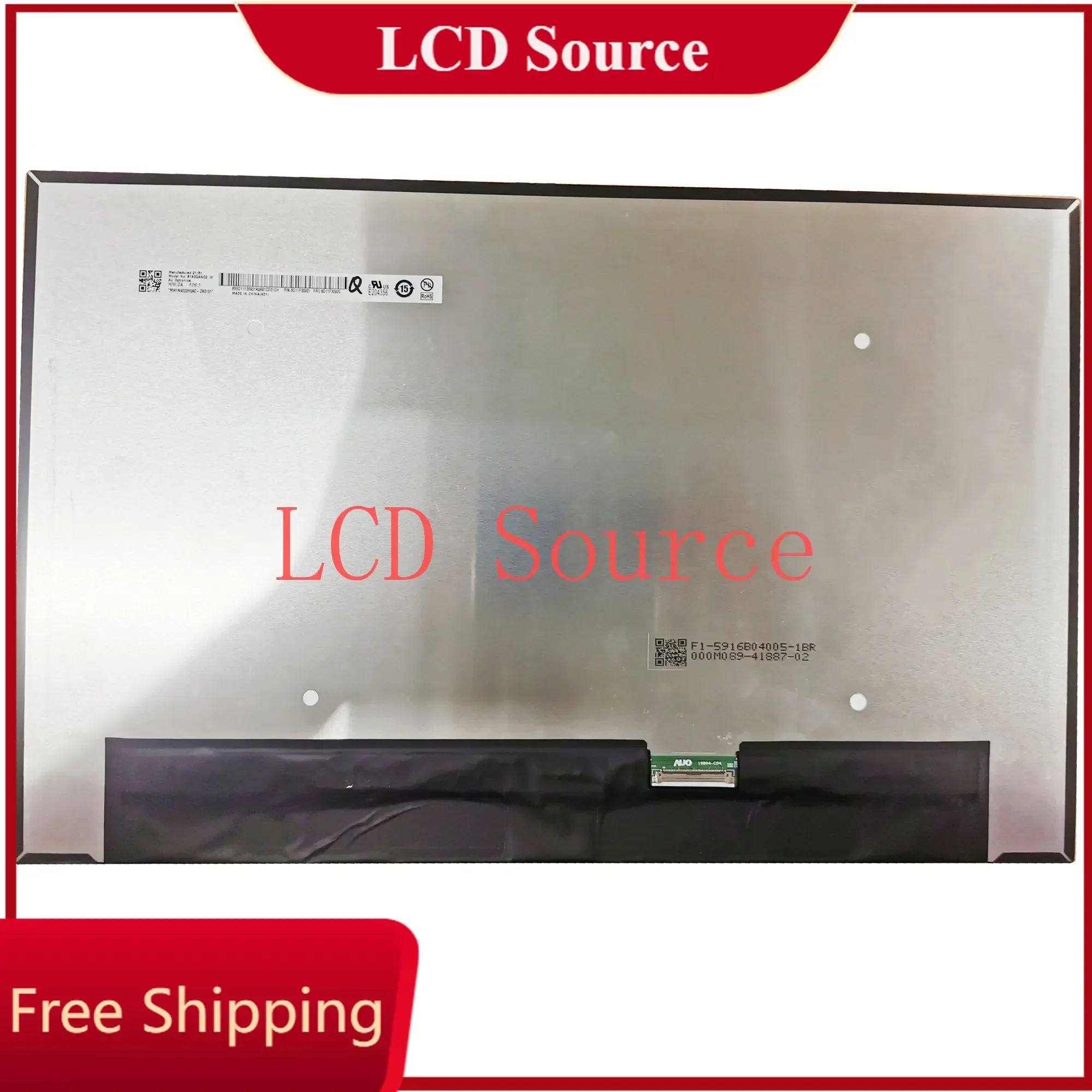 

B160QAN02.W MNG007DA1-4 NE160QDM-N63 V8.0 2560×1600 replacement matrix panel 5D10V82384 16.0 inch Laptop LCD Screen