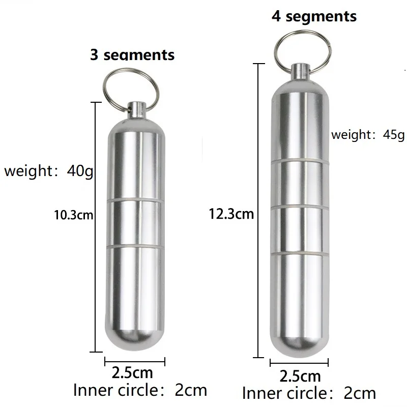 Aluminum Alloy Material Cigarette Storage Tank Pipe Waterproof Seal Container Tobacco Case Outdoor Travel Smoking Accessories